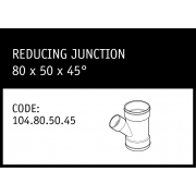 Marley Solvent Joint Reducing Junction 80x50x45° - 104.80.50.45